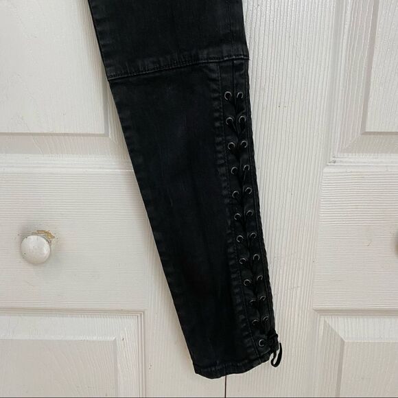 Polo Ralph Lauren Womens Jeans The Tompkins Black Coated SKINNY - Picture 10 of 12